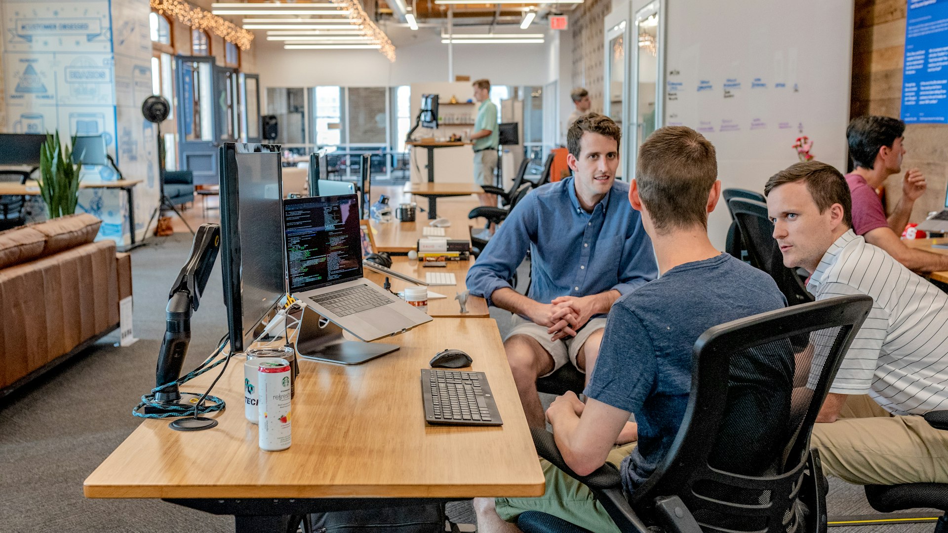 Our team working together